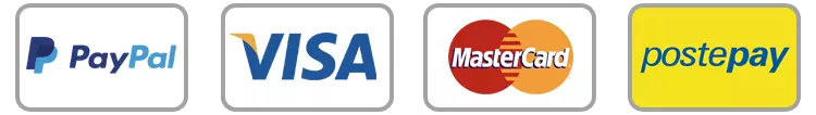 PayPal VISA MasterCard Postepay American Express